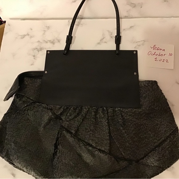 Fendi “To You” convertible shoulder bag - clutch grey feather pattern - Picture 3 of 16